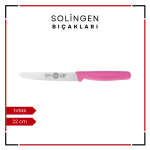Solingen Doğrama Bıçağı Tırtıklı Pembe-Solingen